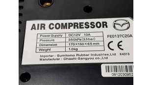 COMPRESOR INFLADO DE NEUMATICOS MAZDA 6 LIM. 2.2 Turbodiesel (163 CV) DE 2010 - D.4445245 / FEO137C20A 2