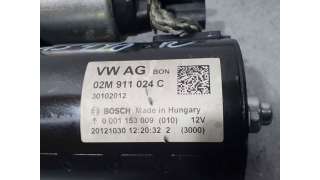 MOTOR ARRANQUE VOLKSWAGEN TIGUAN 2.0 TDI (140 CV) DE 2012 - D.4469097 / 02M911024C