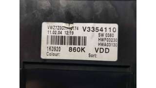 CUADRO INSTRUMENTOS VOLKSWAGEN GOLF V BERLINA 1.6 (102 CV) DE 2004 - D.4469518 / 1K0920860K