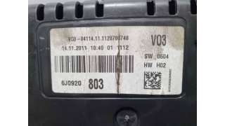 CUADRO INSTRUMENTOS SEAT IBIZA 1.2 12V (69 CV) DE 2012 - D.4472811 / 6J0920803