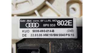 MOTOR ELEVALUNAS DELANTERO DERECHO AUDI A3 2.0 TDI (140 CV) DE 2005 - D.4473585 / 8P0959802E 2