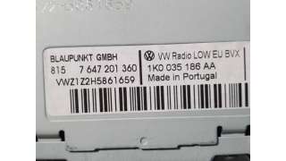 SISTEMA AUDIO / RADIO CD VOLKSWAGEN GOLF VI 2.0 TDI (110 CV) DE 2009 - D.4489202 / 1K0035186AA