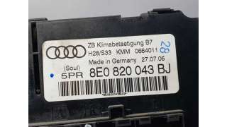 MANDO CLIMATIZADOR AUDI A4 BERLINA 2.0 TDI (140 CV) DE 2006 - D.4508736 / 8E0820043BJ