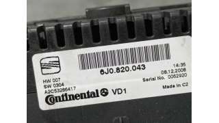 MANDO CLIMATIZADOR SEAT IBIZA 1.9 TDI (105 CV) DE 2009 - D.4541121 / 6J0820043