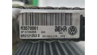 RADIADOR AGUA SEAT IBIZA 1.2 12V (60 CV) DE 2011 - D.4559390 / 6R01212530